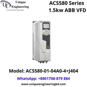 ACS580 Series 1.5kw ABB VFD ACS580-01-04A0-4