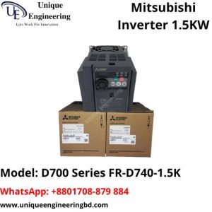 Mitsubishi Inverter 1.5kw D700 Series FR-D740 1.5K