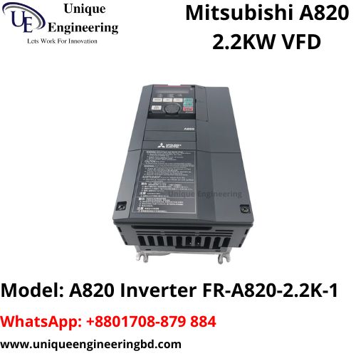 FR-A820-2.2K-1 Mitsubishi A800 Series 220VAC 2.2kw VFD Inverter in bd