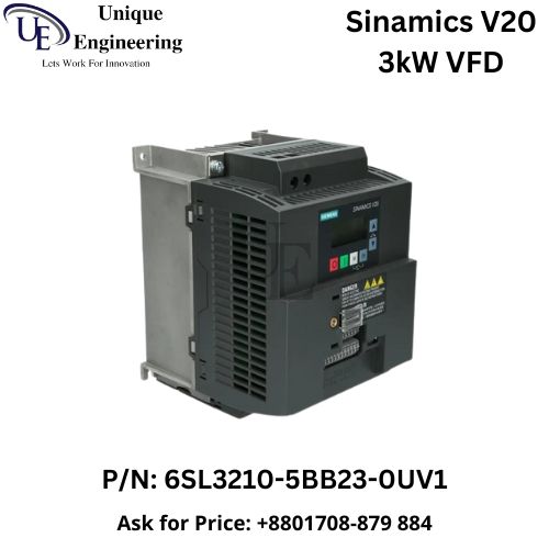 Siemens Sinamics V20 Series 3kW VFD 6SL3210-5BB23-0UV1 Supplier in Dhaka Bangladesh