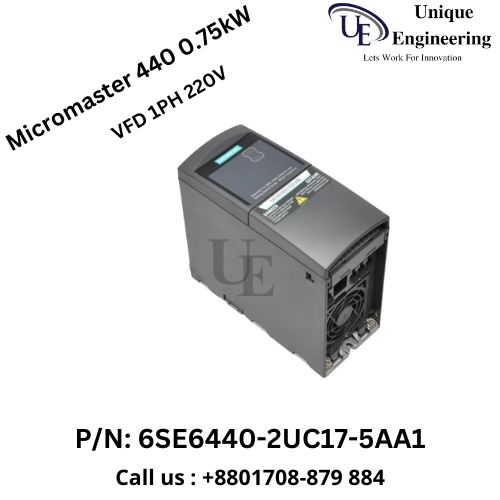 Siemens Micromaster 440 series 0.75kW VFD 6SE6440-2UC17-5AA1 seller in bd